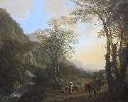 Jan Both An Italianate Landscape with Travelers on a Path, oil on canvas painting by Jan Both, 1645-50, Getty Center oil painting